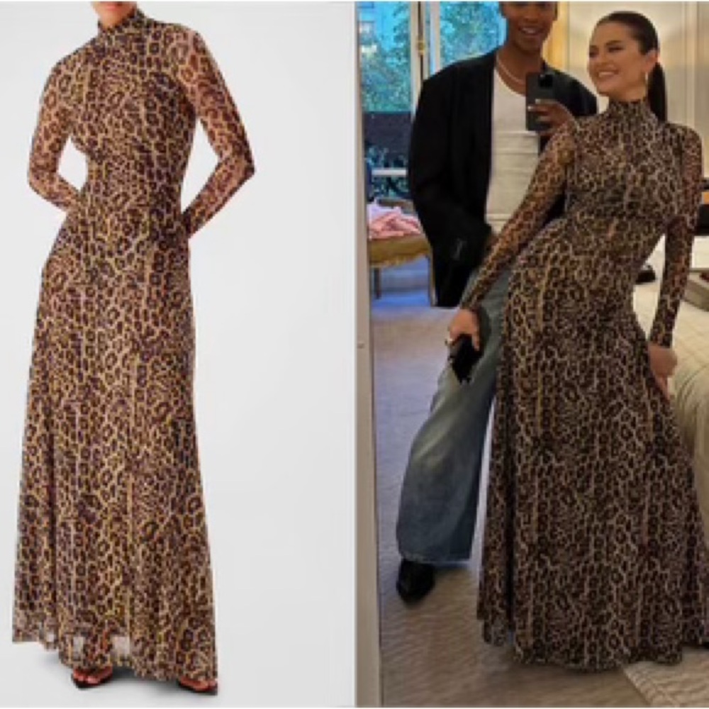 Ronny Kobo Ember Leopard Dress, size Small.